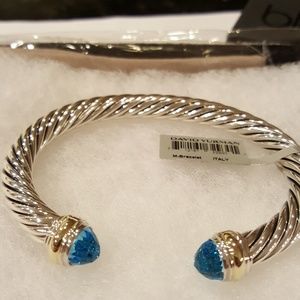 SOLD****NIB David Yurman bracelet blue topaz